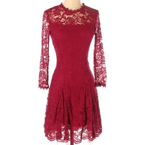 Francesca Beautiful Red Lace Dress